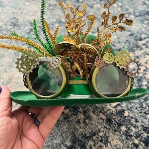 Steampunk Green St Patty’s day Celebration Party Hat